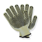 Cotton Knit PVC Dotted Safety Gloves