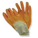 Nitrile Knitted Wrist 3/4 Dipped Safety Gloves